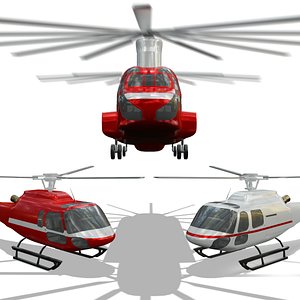3 helicopters 3D model