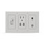 USB TV SAT Socket Outlet And Light Switch