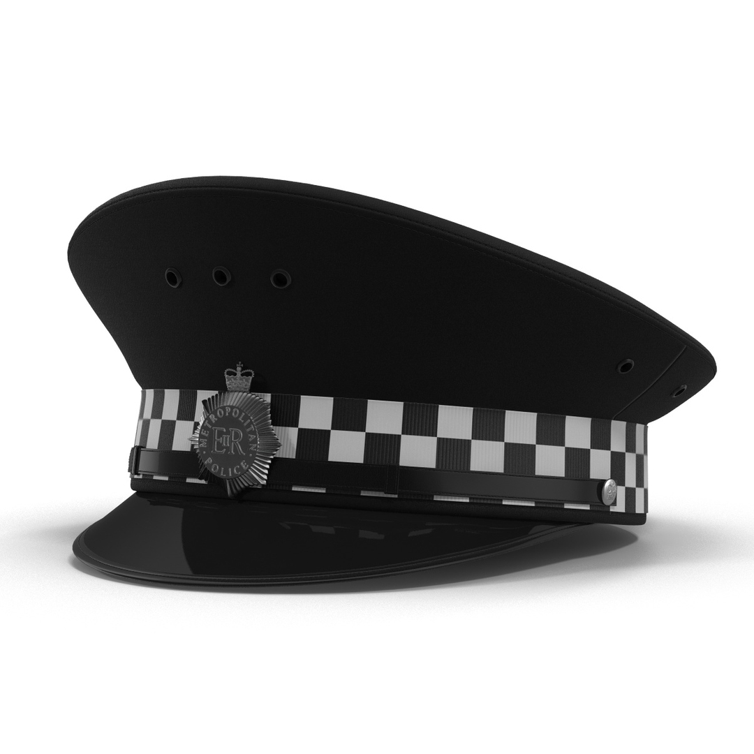 3d Model Uk Police Cap 2