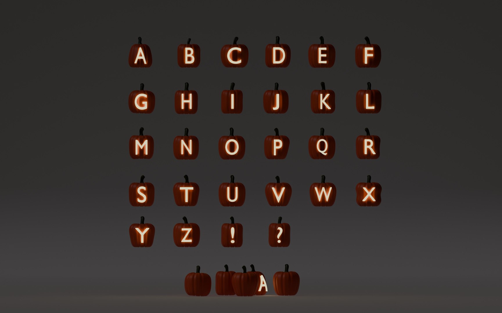 Halloween Pumpkin 3D Alphabet Pack 3D model 3D https://p.turbosquid.com/ts-thumb/bM/mXpJ2Y/D7/pumkin5/jpg/1759746639/1920x1080/fit_q87/f7c3837f541ca92b220f0654cbd47487a07d8e62/pumkin5.jpg