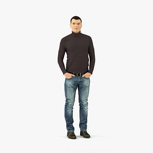 scanned human 3D model