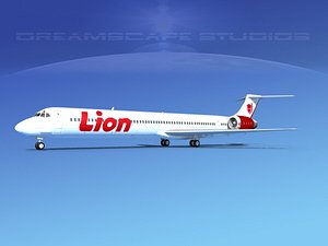 3d md-90 jet commercial model