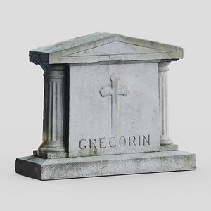 3d scanned Tombstone 45