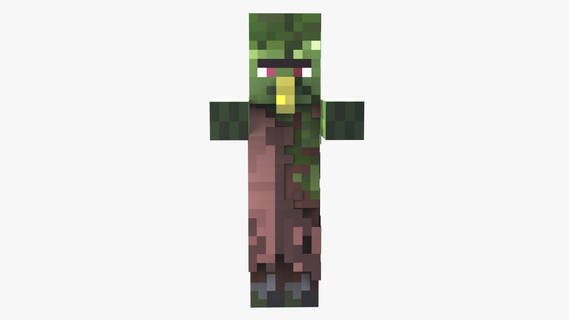 Minecraft Zombie Villager Rigged 3D Model Game Ready 4K PBR 3D model https://p.turbosquid.com/ts-thumb/bM/udhJWp/Ia/zombievillager6/png/1786038977/1920x1080/fit_q87/f553d11f277cacf8e7d75932a7d82ffa1651f0b6/zombievillager6.jpg