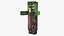 3D-модель зомби-жителя из Minecraft, готовая к использованию в играх, разрешение 4K, PBR.