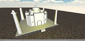 3d taj mahal model