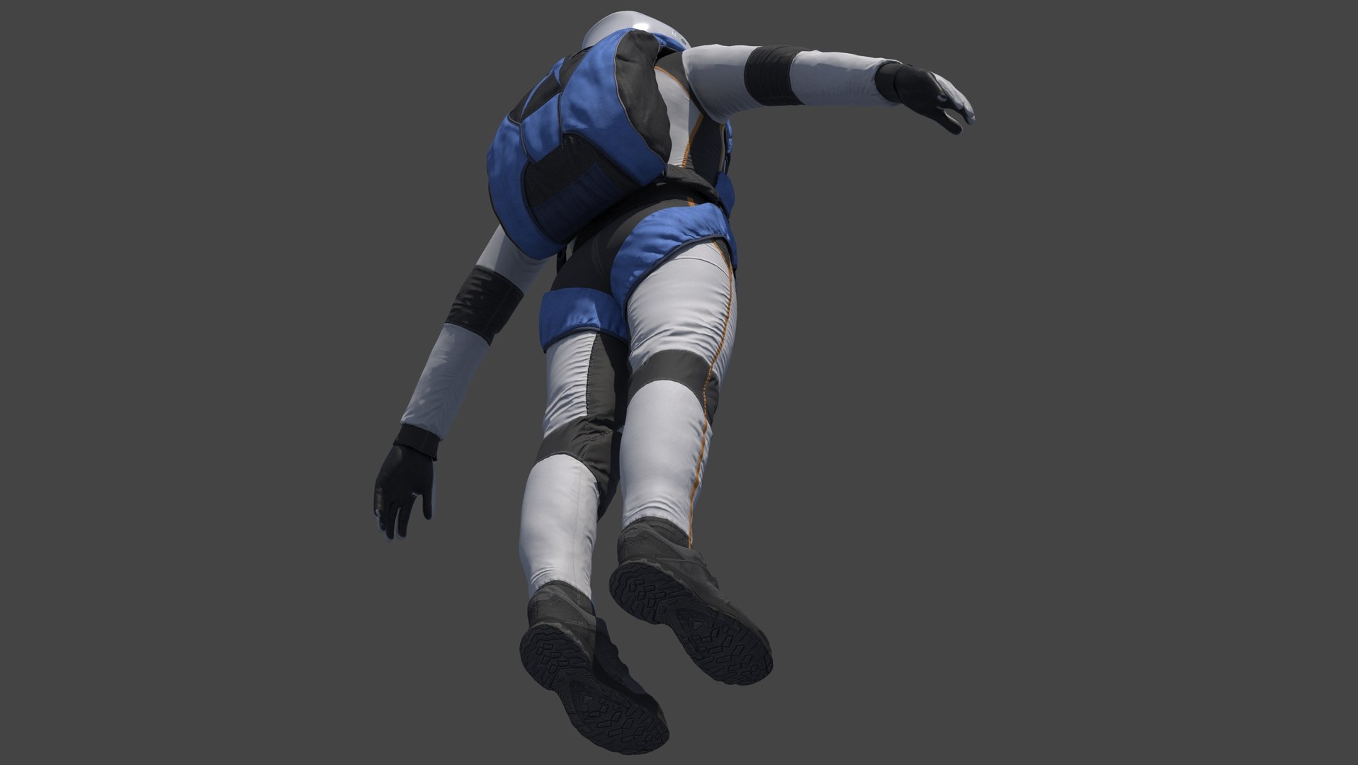 3D Skydiver model https://p.turbosquid.com/ts-thumb/bN/379vCV/Y1/shots0012/jpg/1690657168/1920x1080/fit_q87/d3d734bb476bc24821884f678feee443b7826d36/shots0012.jpg