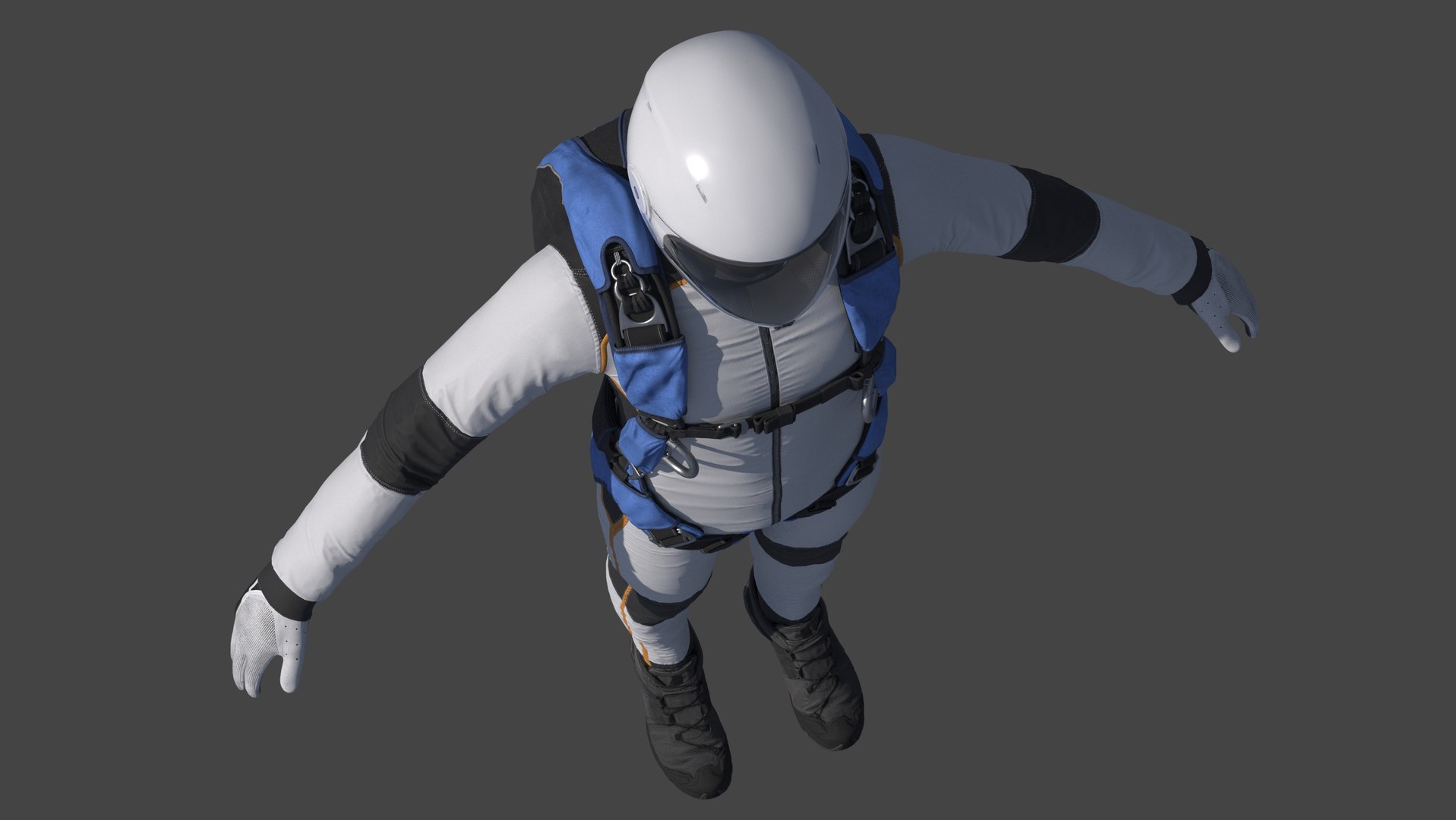 3D Skydiver model https://p.turbosquid.com/ts-thumb/bN/379vCV/en/shots0009/jpg/1690657156/1920x1080/fit_q87/c9c79f57960931d8a91b547b6be4d2aba3002f44/shots0009.jpg