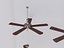 Collezione di ventilatori da soffitto con luci - Modello 3D
