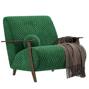 3D Como Marthan Lounge Armchair model