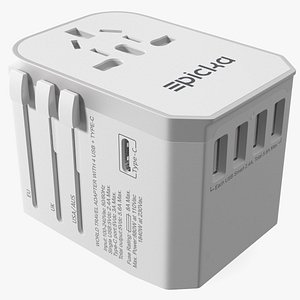 3D EPICKA All in One International Wall Charger White
