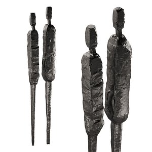 3D 513 interior sculptures 18 abstract people standing art model