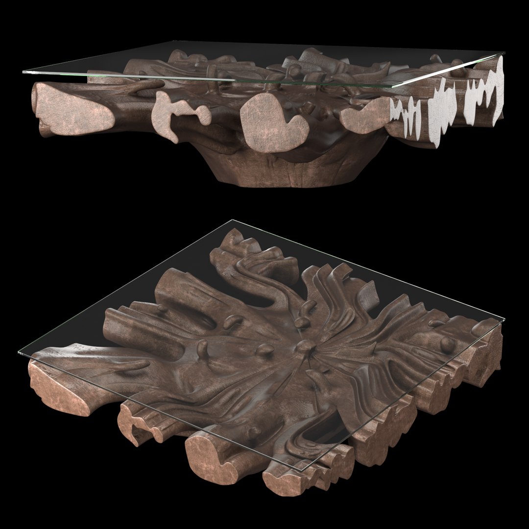 3D CAST ROOT SQUARE COFFEE TABLE - 48 Model - TurboSquid 1862779