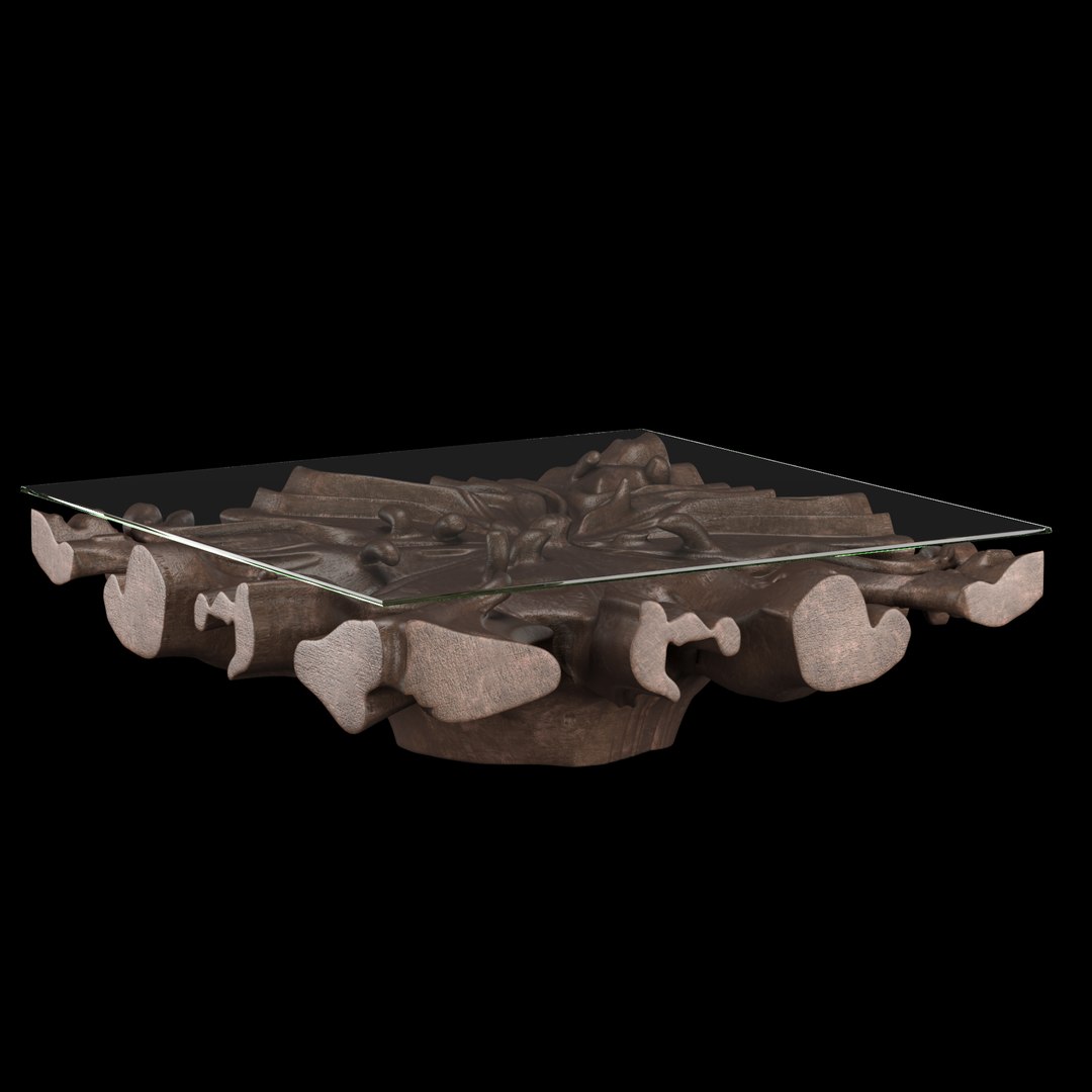 3D CAST ROOT SQUARE COFFEE TABLE - 48 Model - TurboSquid 1862779