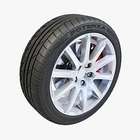 Bridgestone Potenza 10 Spoke Wheel