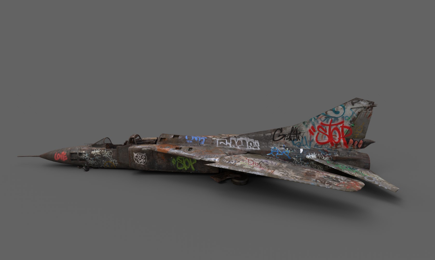 Abandoned WarPlane With Graffiti model https://p.turbosquid.com/ts-thumb/bN/JUiREq/0d/5/png/1638647786/1920x1080/fit_q87/6d7d4c7e1bce795cbf6441304e2616bb9cab06d6/5.jpg