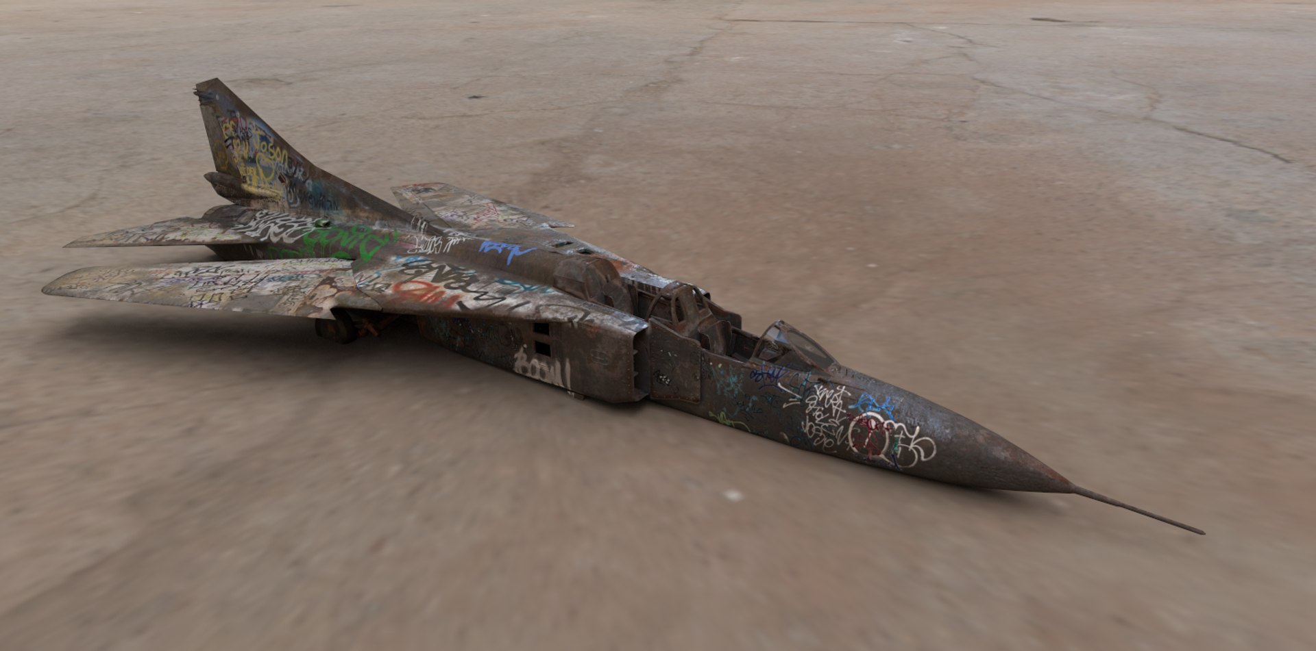 Abandoned WarPlane With Graffiti model https://p.turbosquid.com/ts-thumb/bN/JUiREq/BV/1/png/1638647665/1920x1080/fit_q87/20ffe0ec3be1d1a1576d0542ba408f9d5af6ed2d/1.jpg