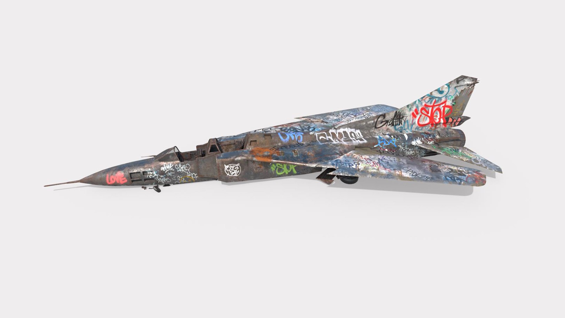 Abandoned WarPlane With Graffiti model https://p.turbosquid.com/ts-thumb/bN/JUiREq/l2/r2/jpg/1693043854/1920x1080/fit_q87/a74d52fa08846d29679fc2e2a6c8f8177fe34a7b/r2.jpg