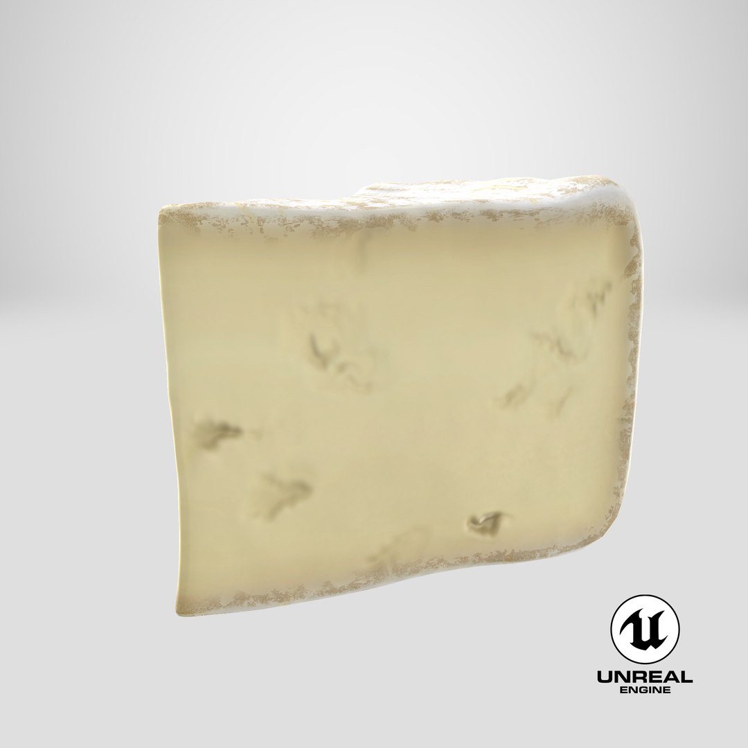 3D Slice of Brie Cheese model https://p.turbosquid.com/ts-thumb/bN/Ks3izo/HP/stemcell_unreal_render/png/1672394303/1920x1080/fit_q87/99d5dcca8c984ff450c9e68e13dae404c62a3b51/stemcell_unreal_render.jpg