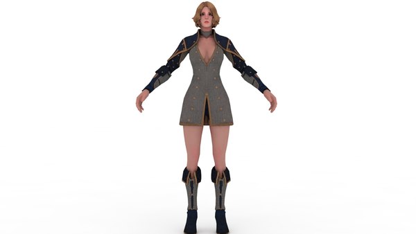 3D Girl Warrior Models 3D model