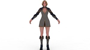 3D Girl Warrior Models