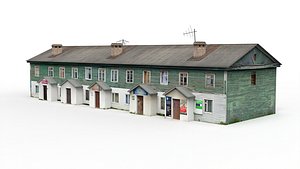 3D Old Two-story House