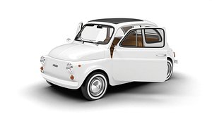 3D Fiat 500L 1969 HQ 3d model model