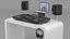 Pioneer Portable DJ Booth White 3D model