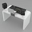 Pioneer Portable DJ Booth White 3D model