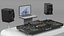 Pioneer Portable DJ Booth White 3D model
