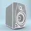 Pioneer Portable DJ Booth White 3D model