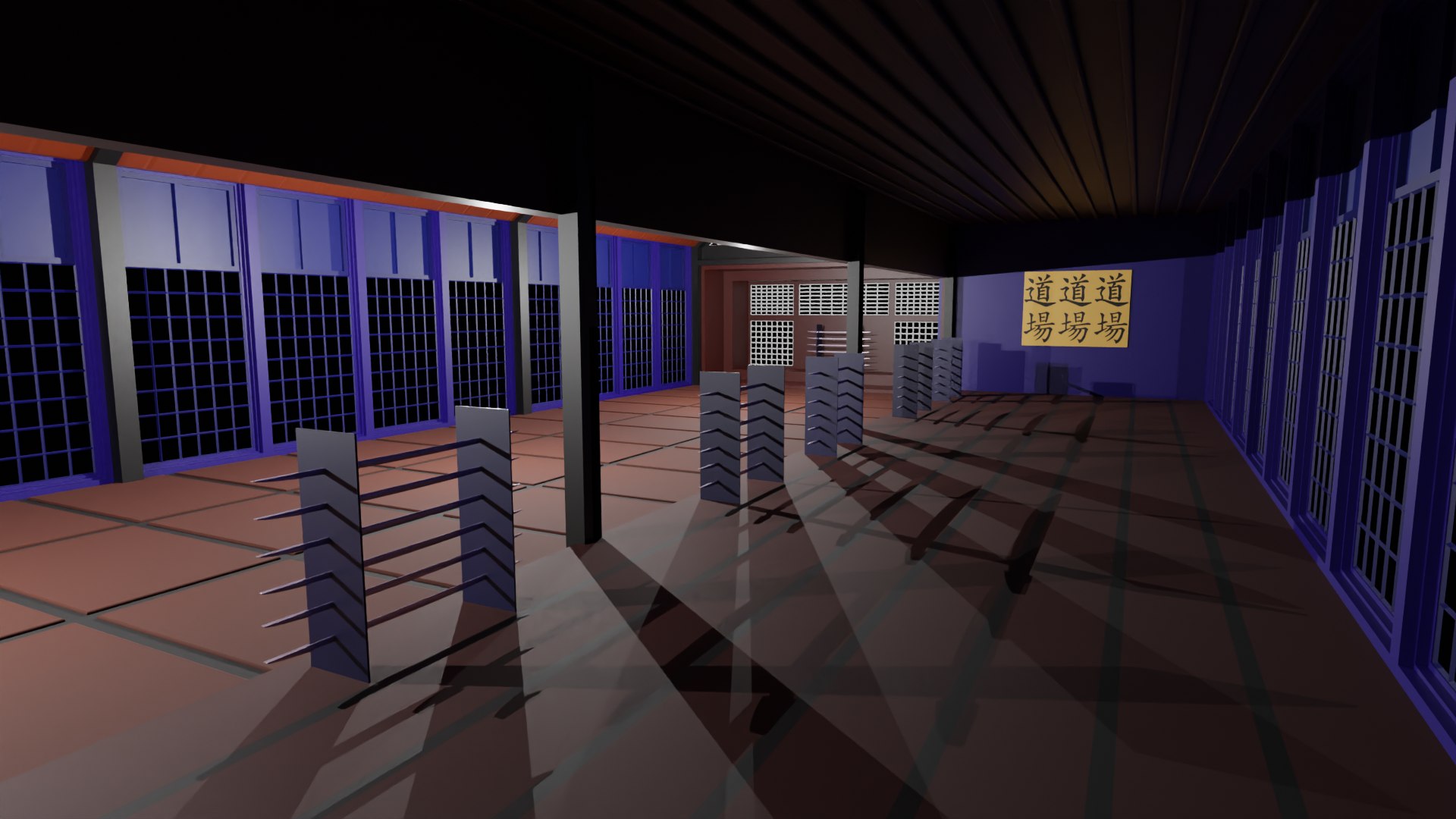Dojo Hall 3D - TurboSquid 2158003