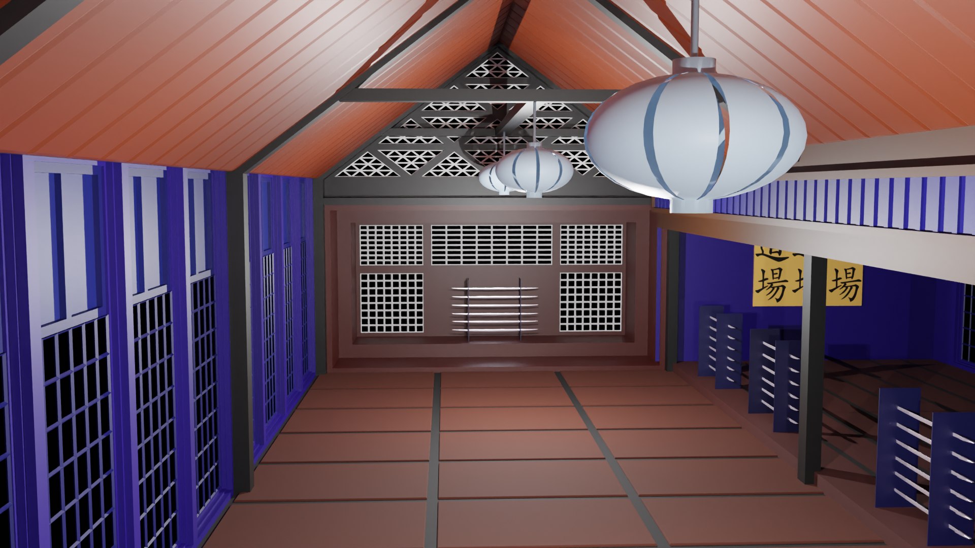 Dojo Hall 3D - TurboSquid 2158003