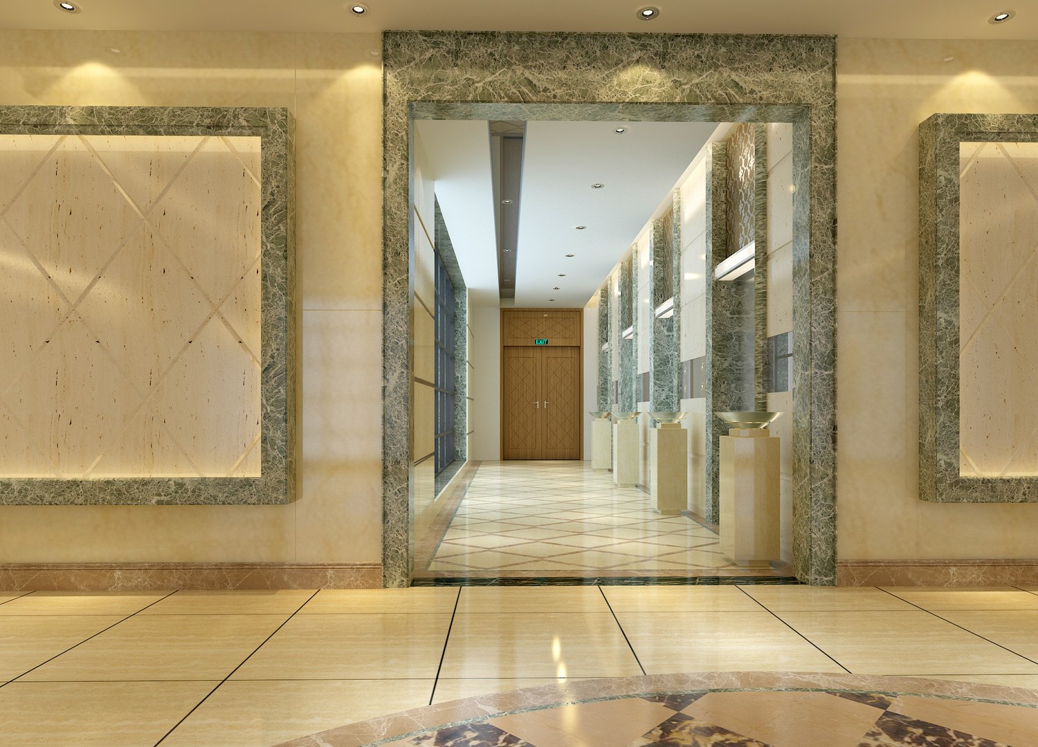 3D Elevator Lobby Collection 01 - TurboSquid 2177895