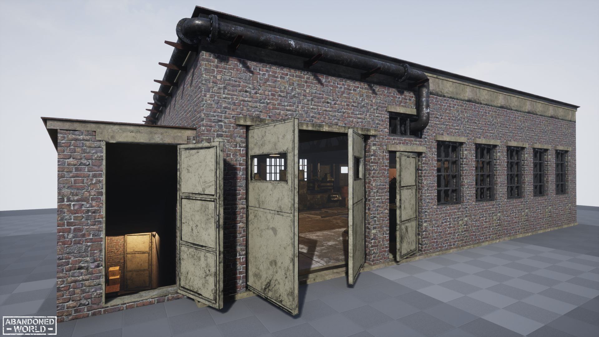 Modular Industrial Building For UE4 3D Model - TurboSquid 1854423