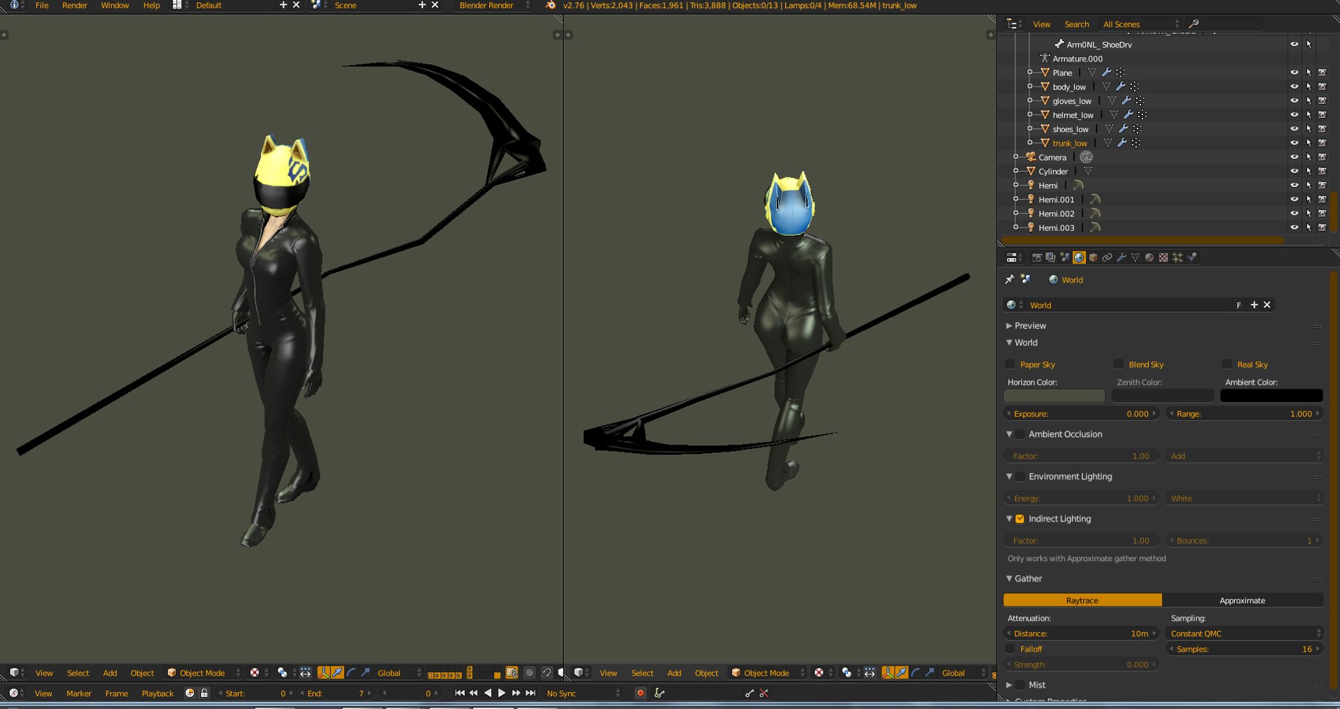 Celty Sturluson 3d Model