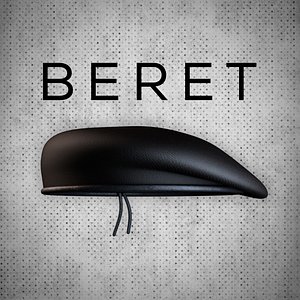 beret hat head 3d model