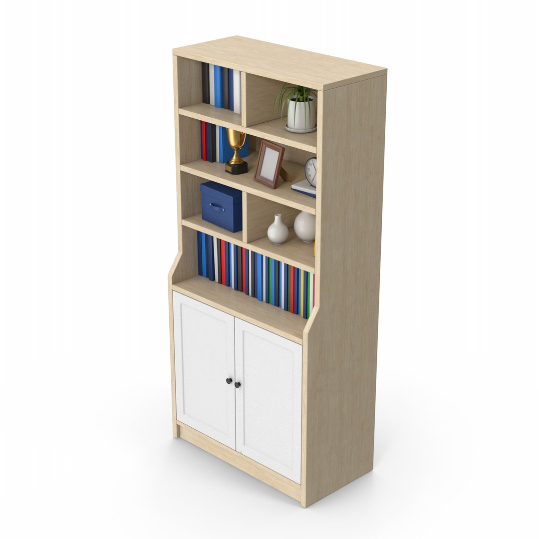 Bookcase Cabinet 3D Model - TurboSquid 2082422