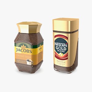 3D Coffee Jars Collection