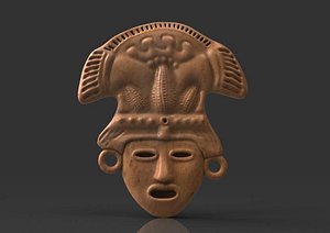 Funeral Aztec Mask