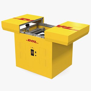 3D dhl express delivery drone model