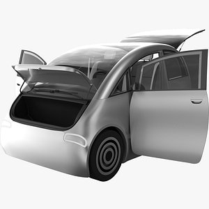 Small electric car grey