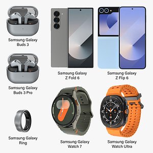 Samsung Galaxy Z Flip 6 And Fold 6 And Watch 7 And Watch Ultra And Buds 3 And Pro And Galaxy Ring