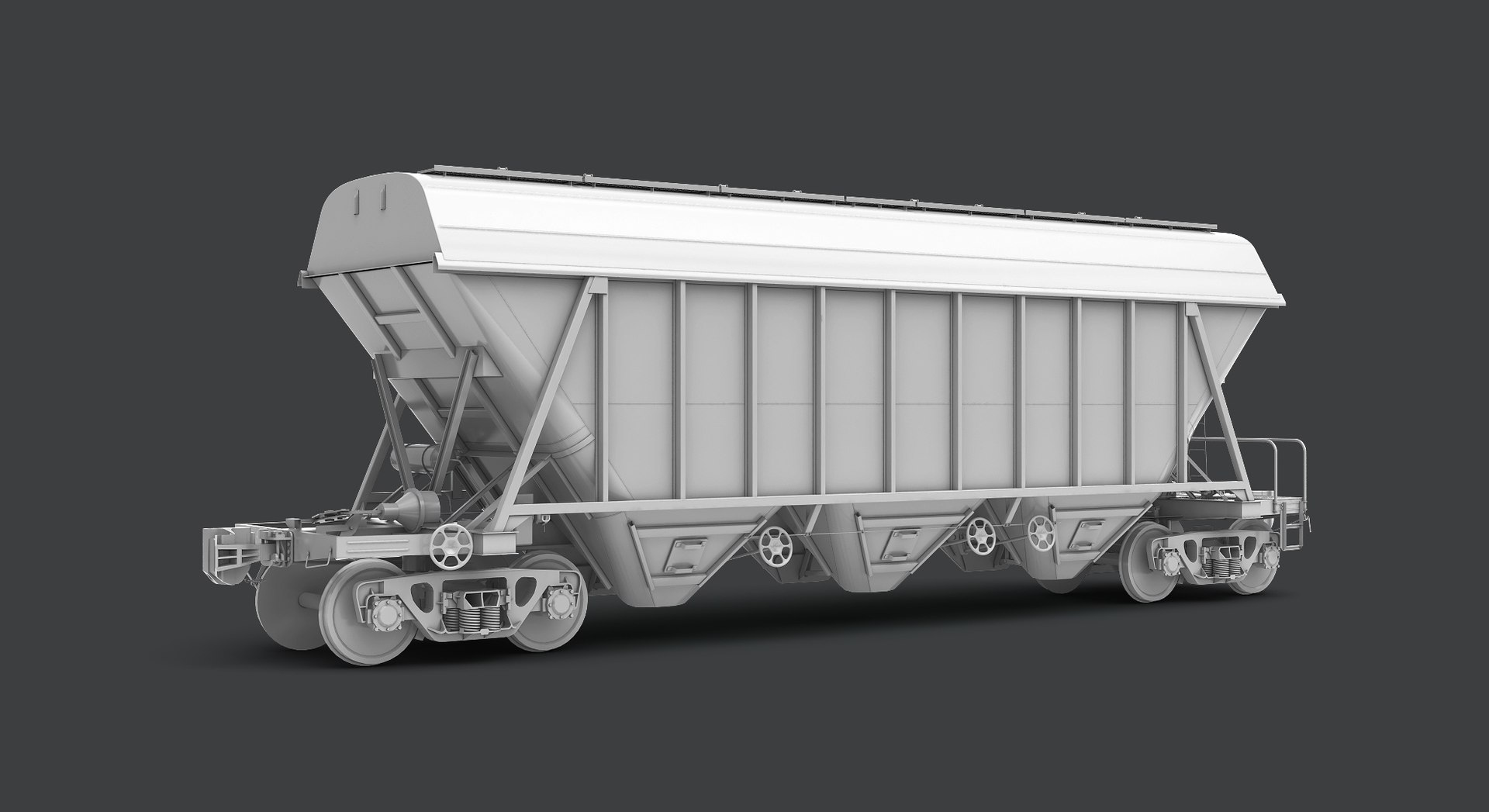Hopper Cars 19970 Modeled 3d Max
