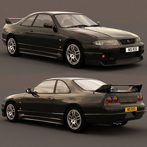 3D nissan skyline r33 gt-r v-spec 1997 model