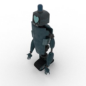 3D sci-fi robot model