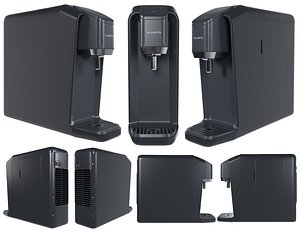 3D Household Water Purifier Dispenser Ruhens V series Black model