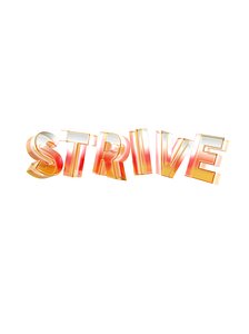 STRIVE advertising title Art model
