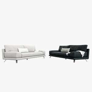two ian sofas 3D