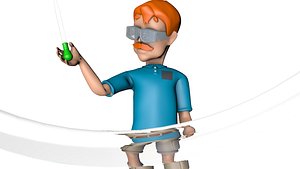 scientist human man 3D model